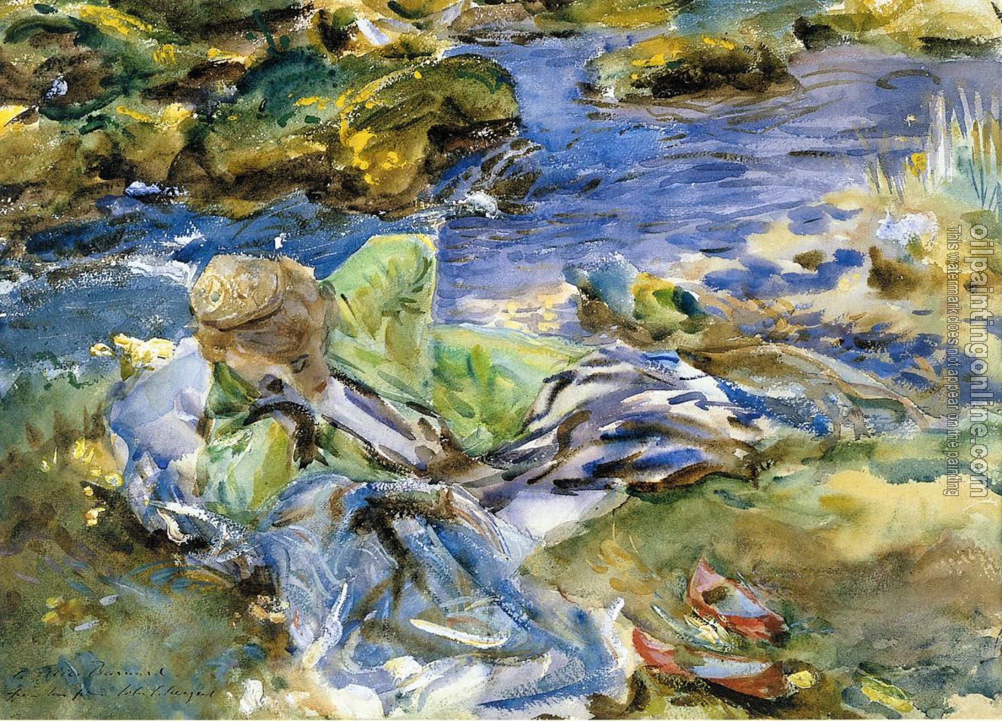 Sargent, John Singer - Turkish Woman by a Stream